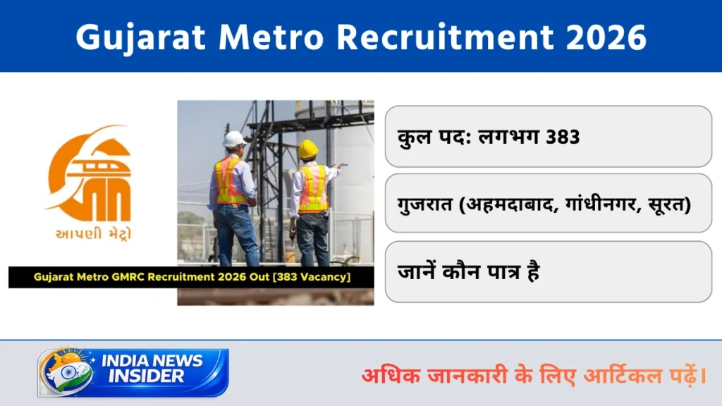 Gujarat Metro Recruitment 2026